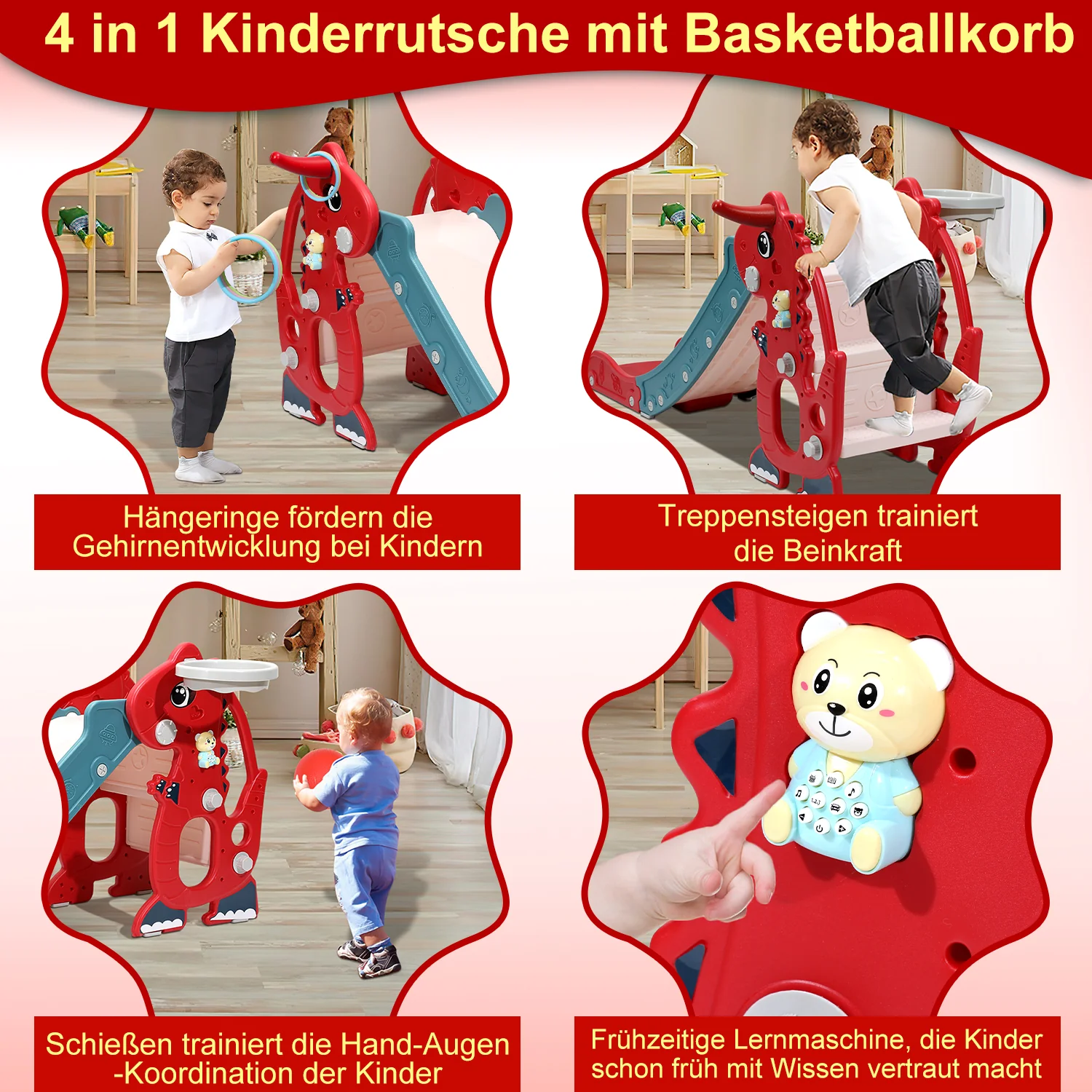 Kinderrutsche Faltbar 4 in 1