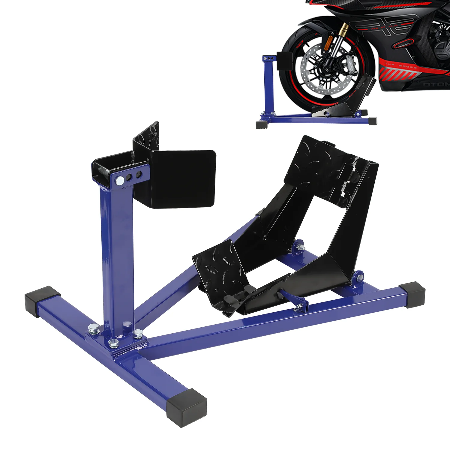 Motorrad Montageständer Vorderradklemme für 17-21 Zoll Reifen