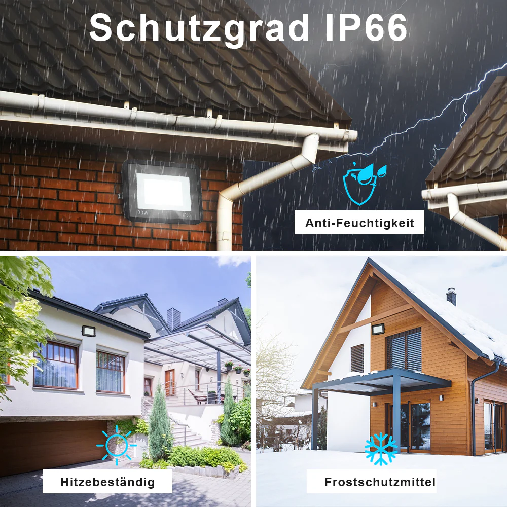 LED Strahler Flutlicht IP66 10W-100W