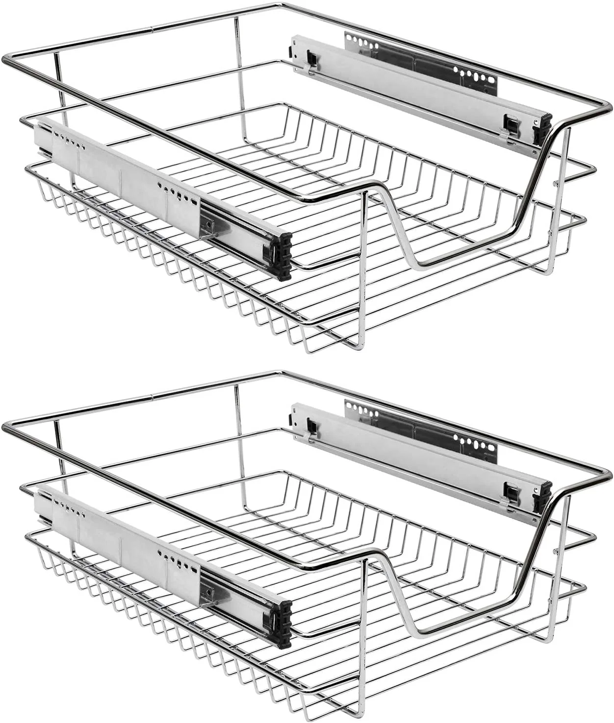 Küchenschublade Teleskopschublade Metall 2 Stück