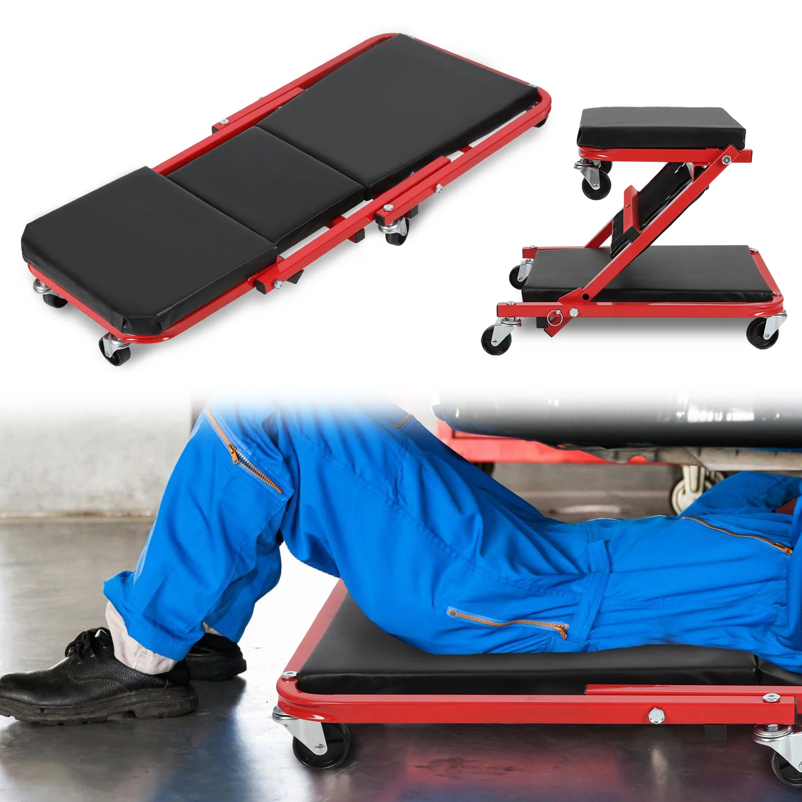 Montagerollbrett Werkstattliege Rollbrett KFZ