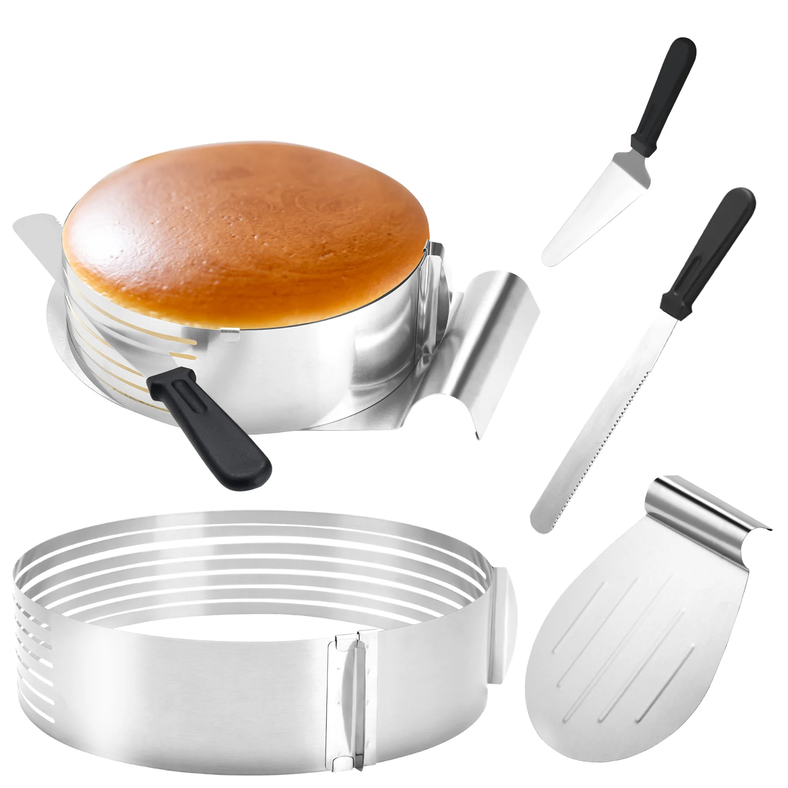 Torten Set 4tlg Tortenboden Schneidhilfe