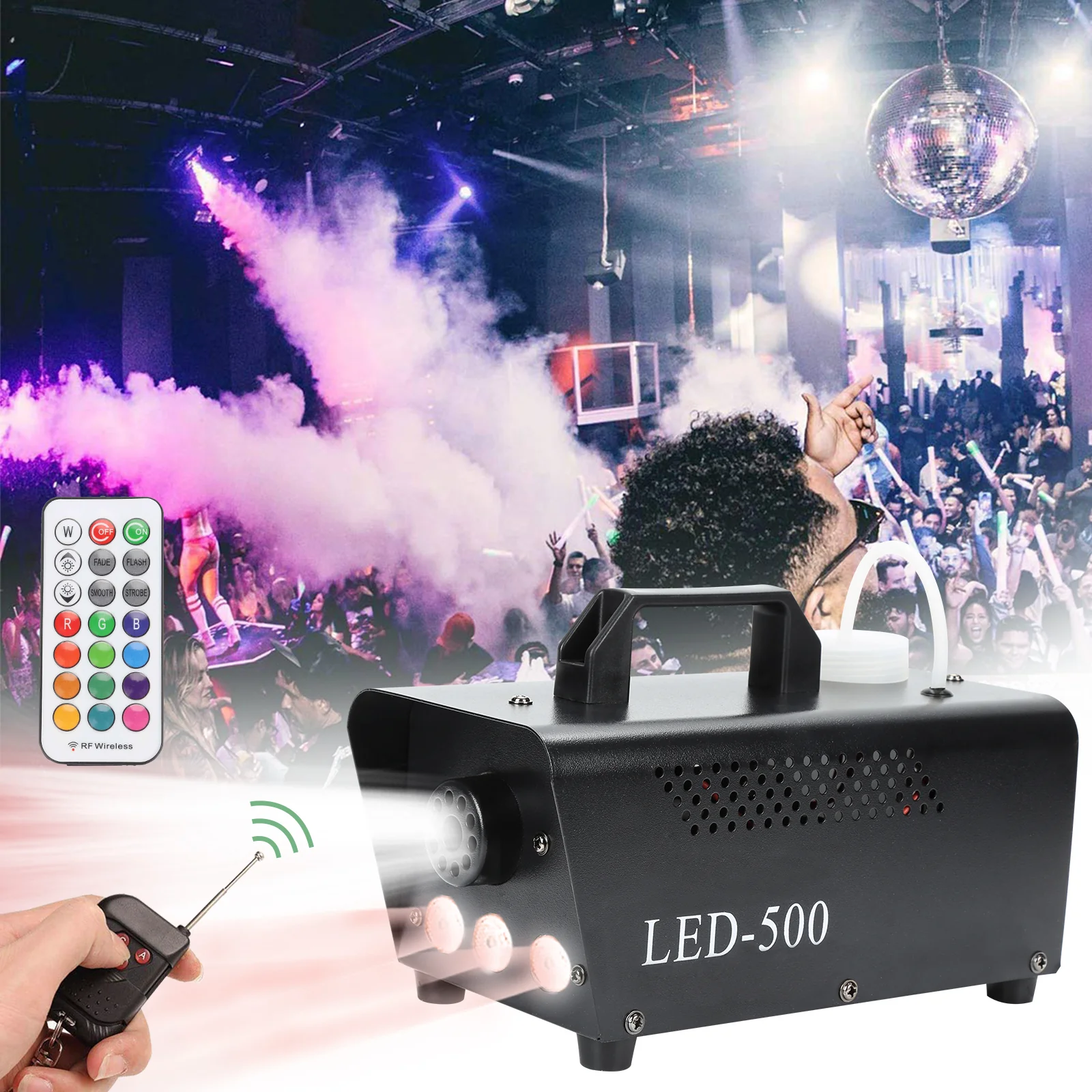 Nebelmaschine Bühnenlicht LED Wireless 13 Farben