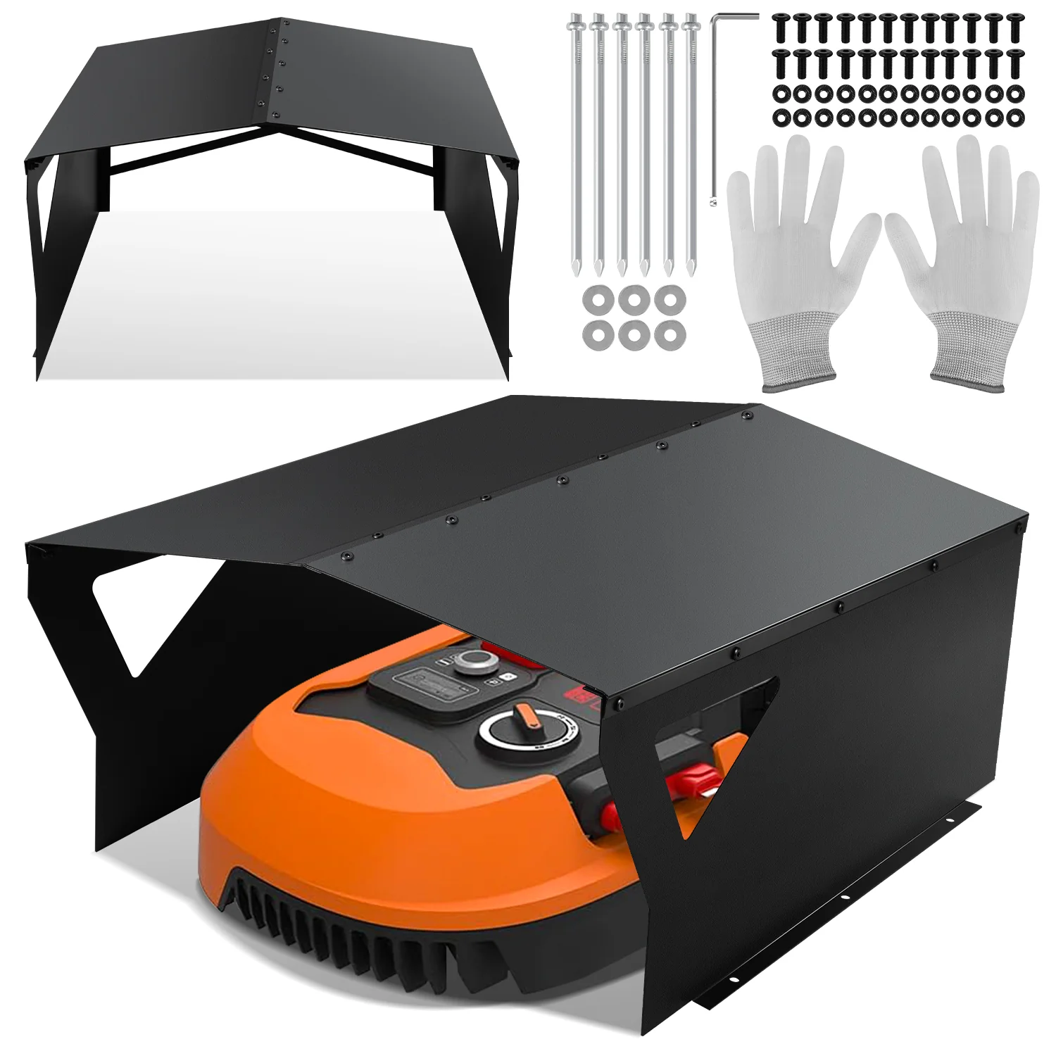 Mähroboter Garage für Rasenmähroboter Verzinktem(Neue Version)