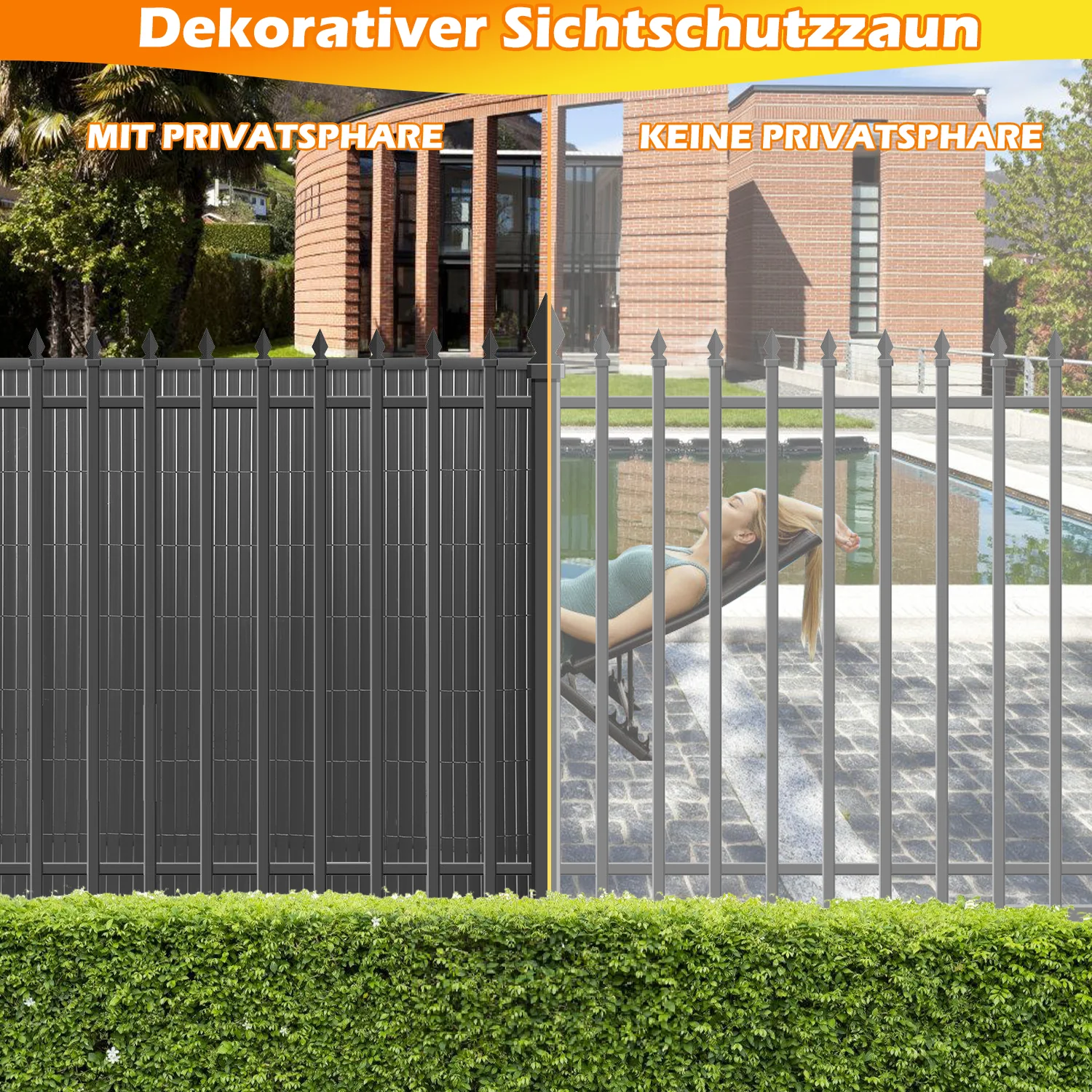 PVC Sichtschutzmatte Sichtschutz
