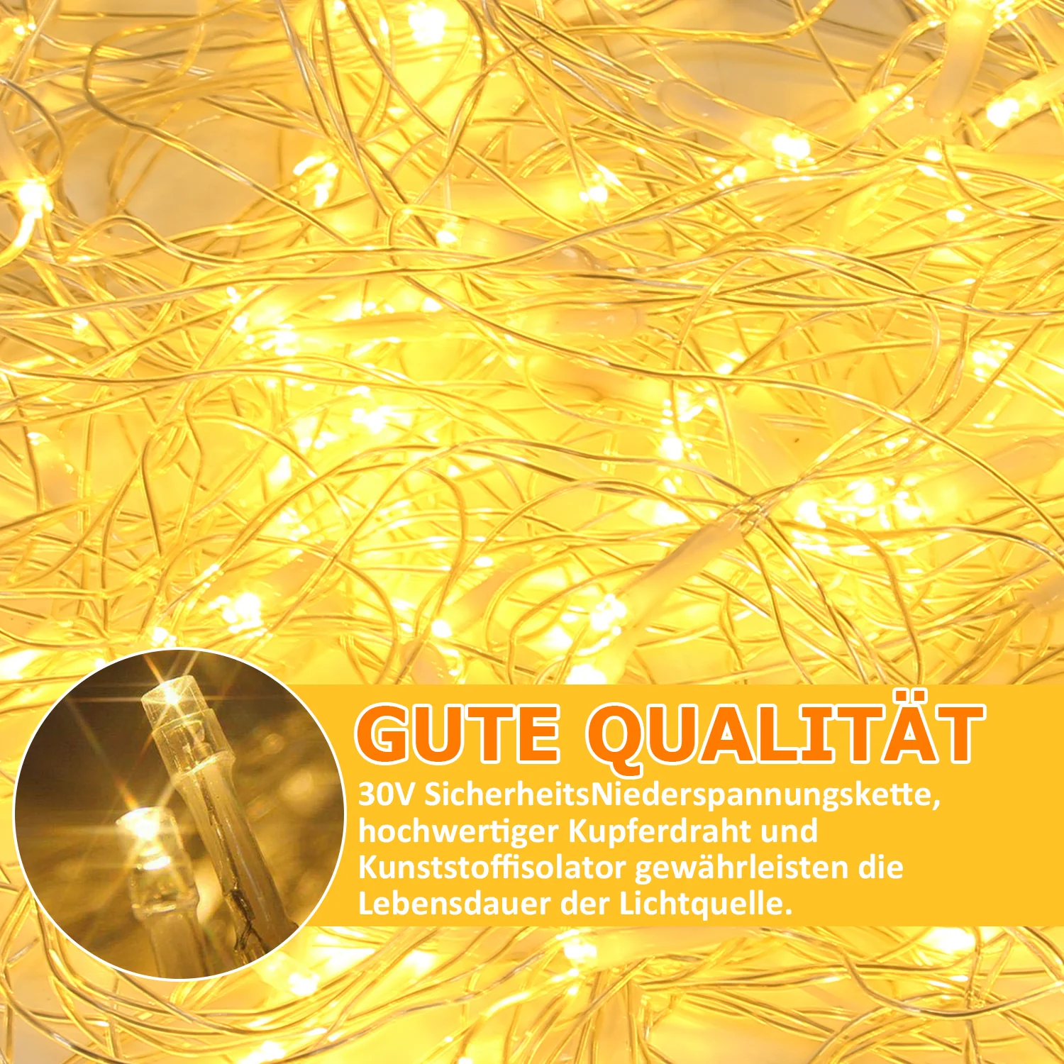 LED Lichternetz Wasserdicht IP44