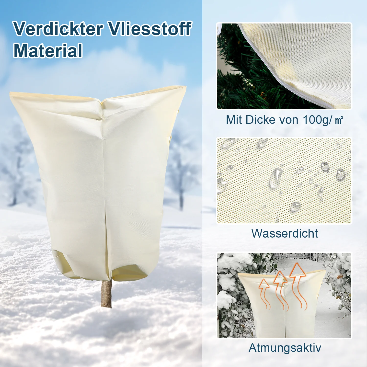 Pflanzenfrostschutz Winterschutz 100g/㎡