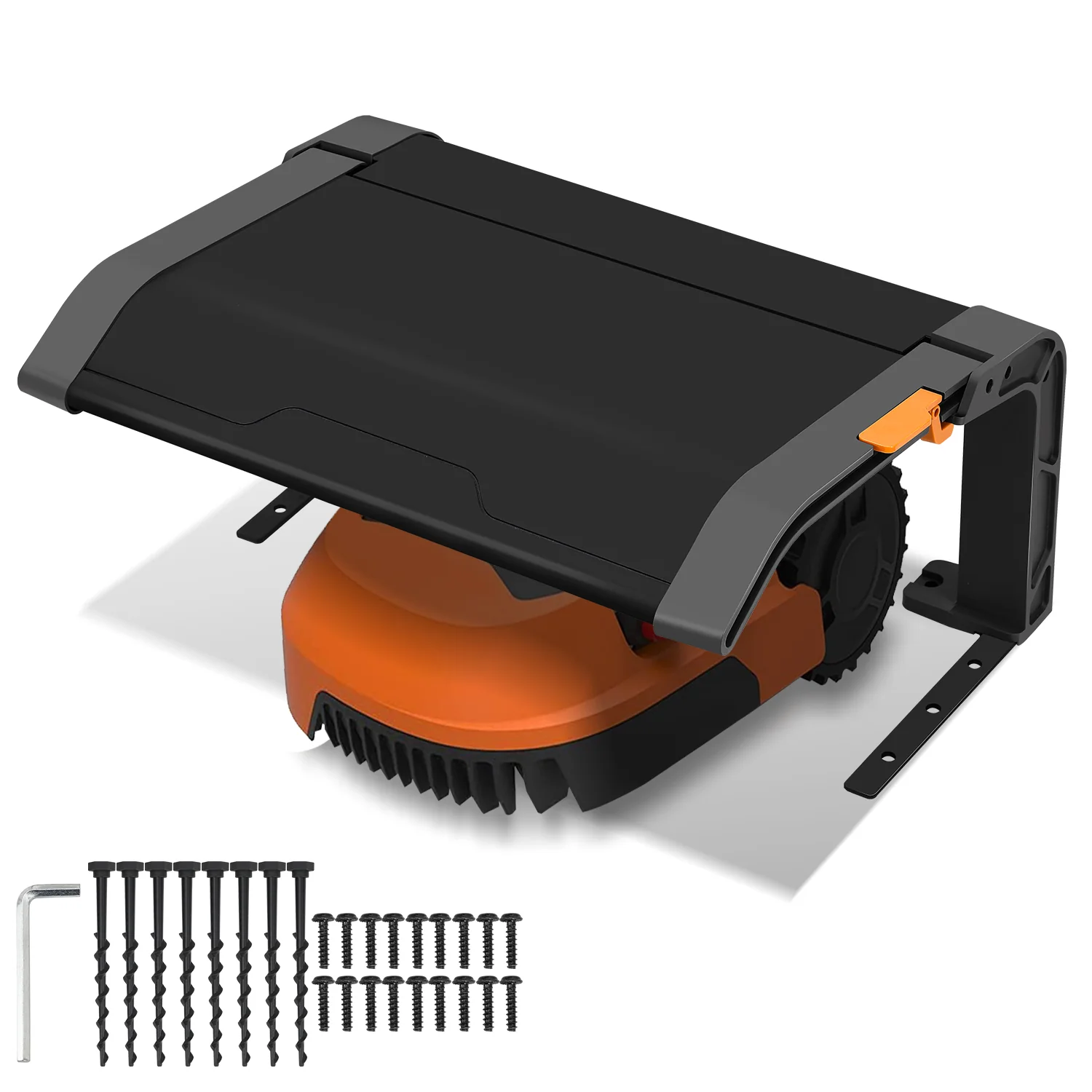 Mähroboter Garage Klappbar Schwarz