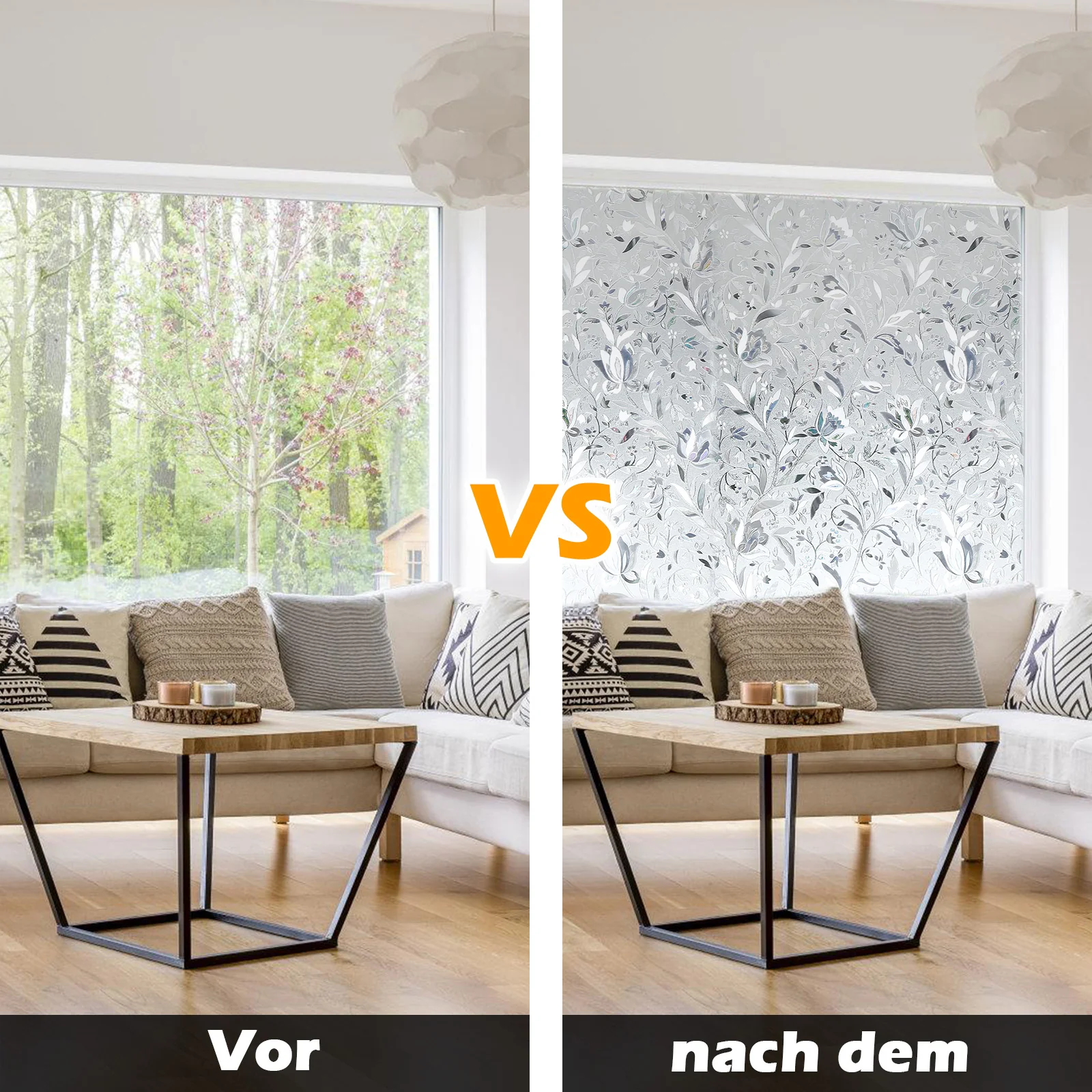 Sichtschutzfolie Selbstklebend Statische Fensterfolie