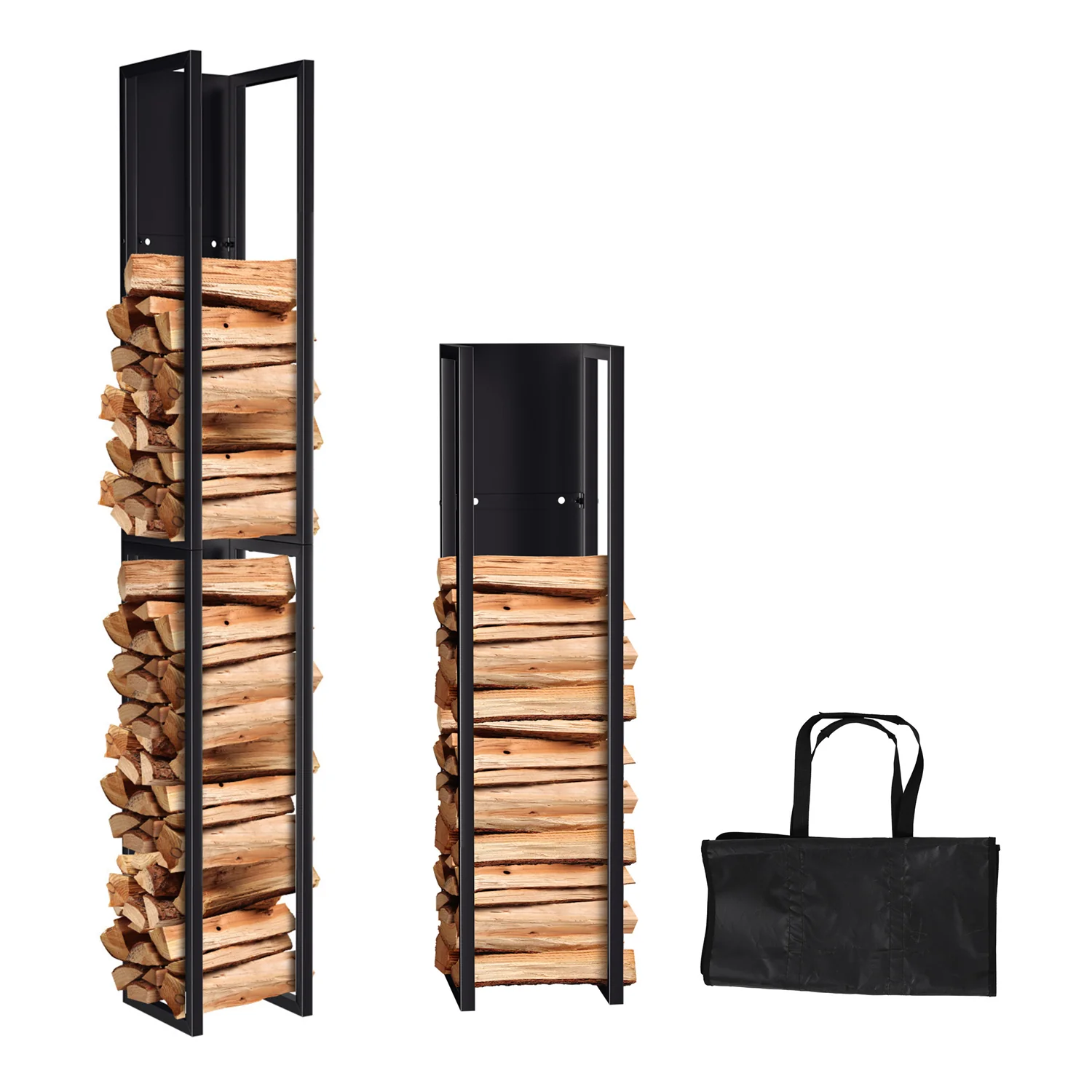 Kaminholzregal Metall Kaminholzständer Wandmontage