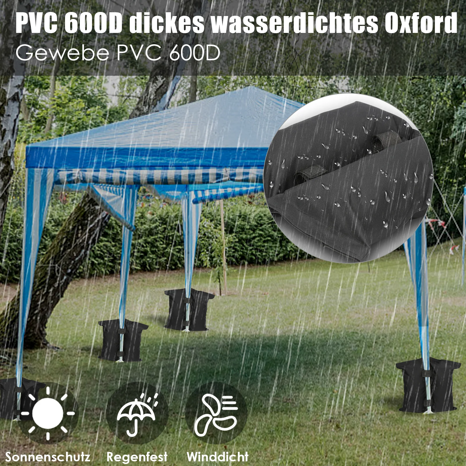 Pavillon Sandsäcke 4er Set