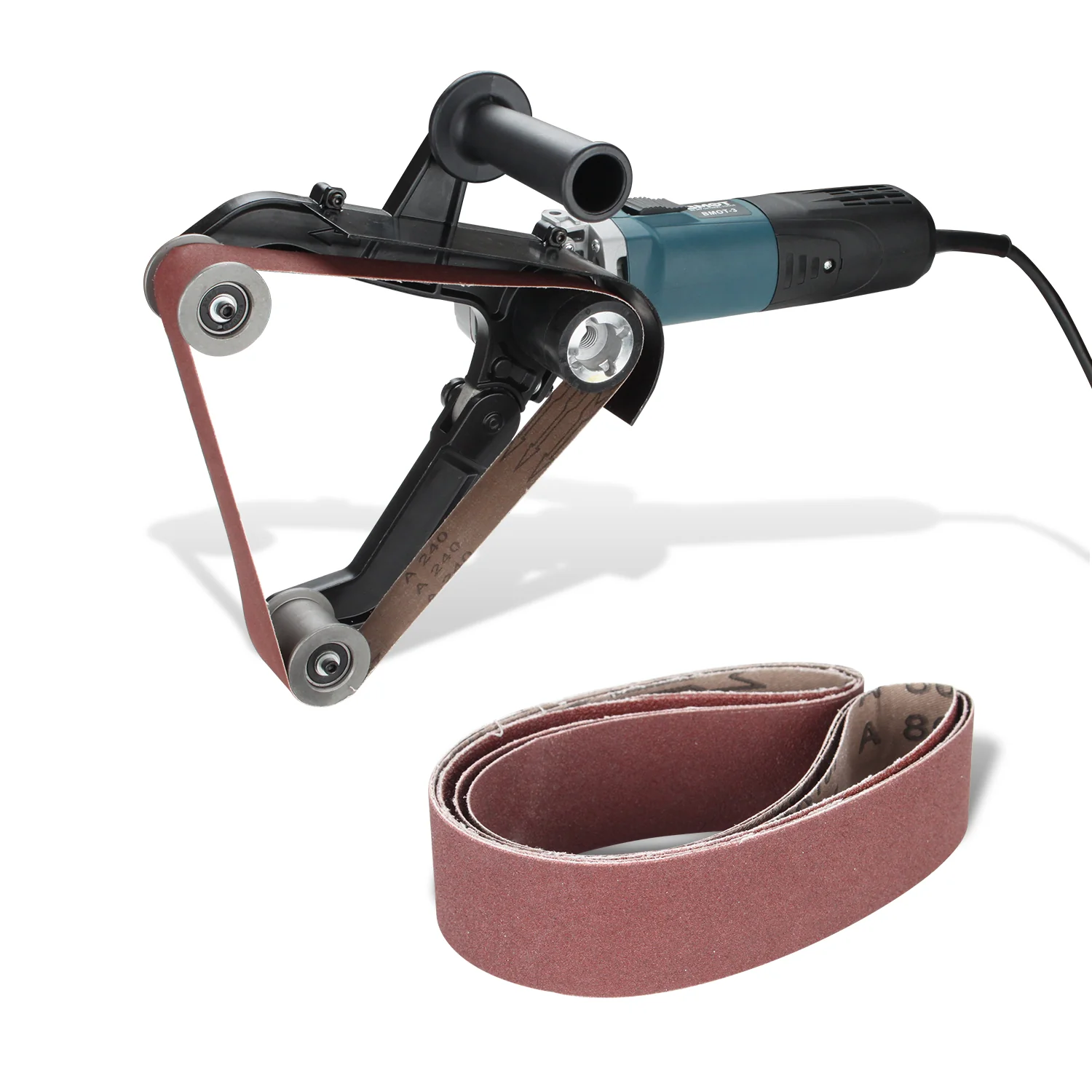 Schleifmaschine Rohrbandschleifer 1300W mit 3 Körnungen