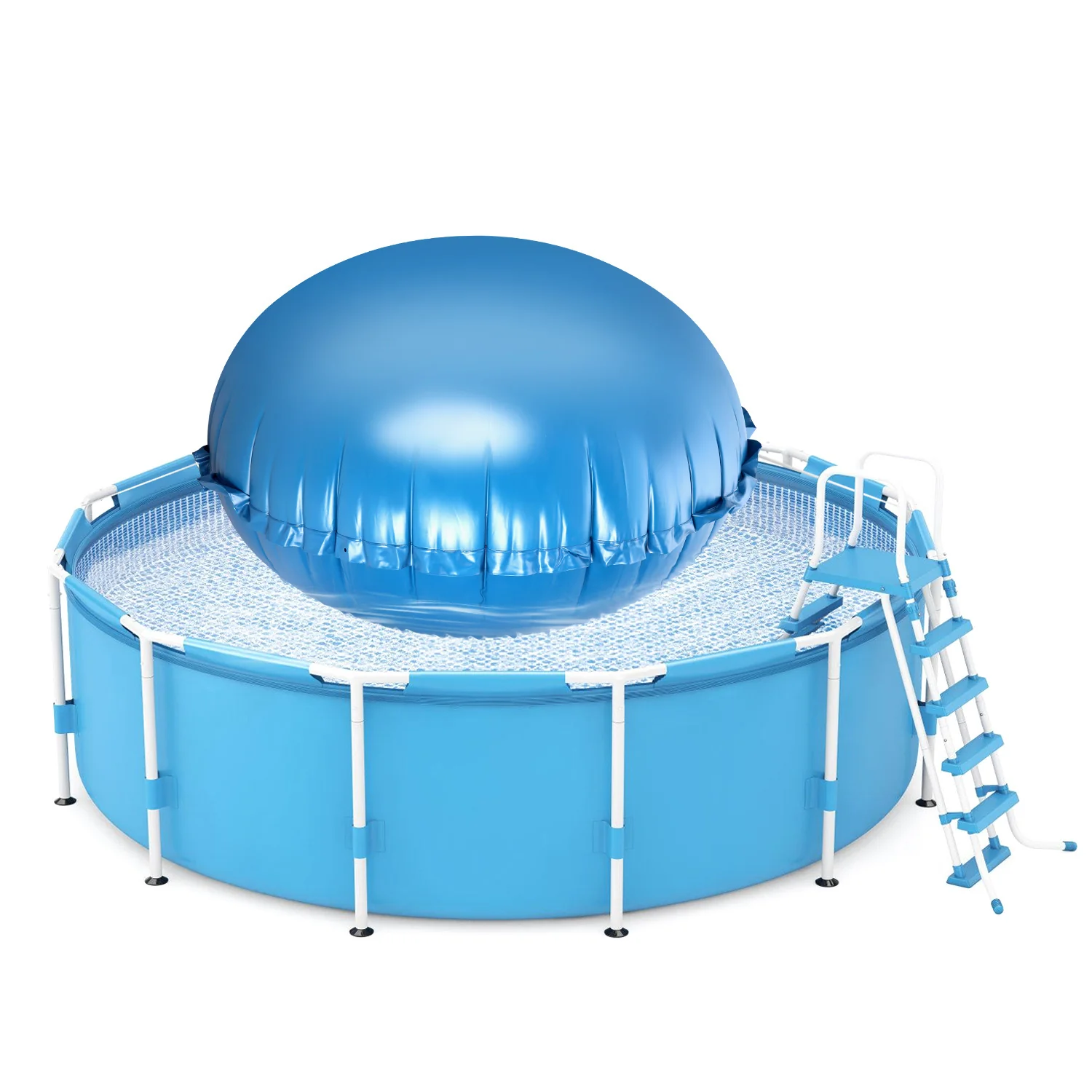 Poolkissen Luftkissen Winter Rund Ø2m/3m