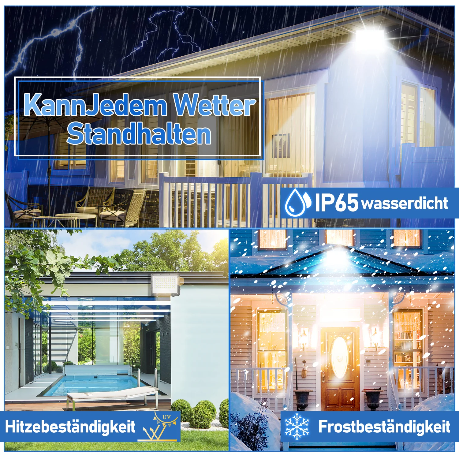 LED Außenstrahler Kaltweiß IP65 50W-200W
