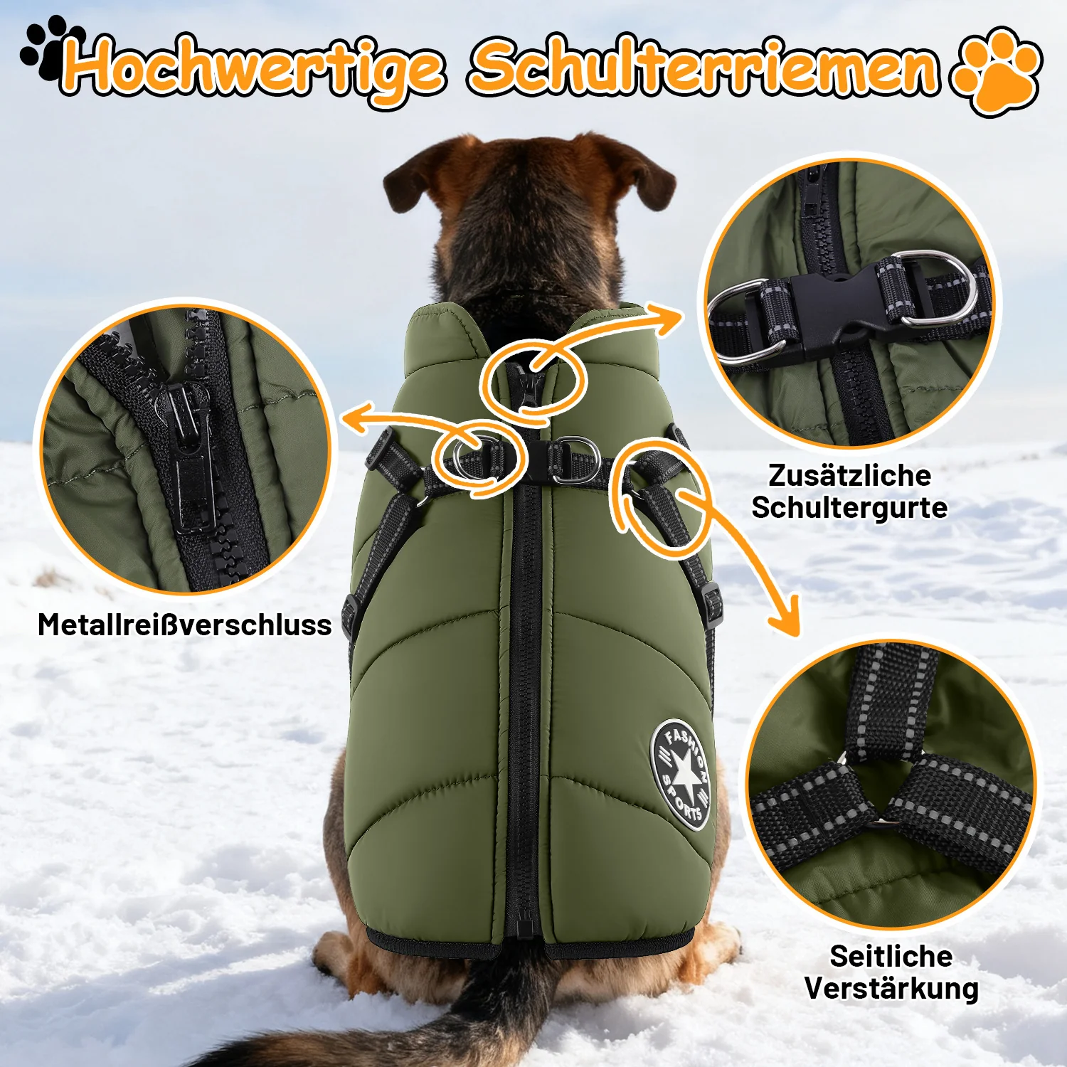 Hundemantel Hundeweste Hundejacke Wintermantel