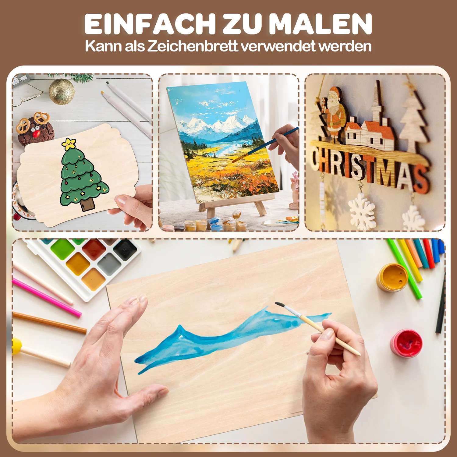 Sperrholzplatte Lindenholz A3/A4 4-50 Stück