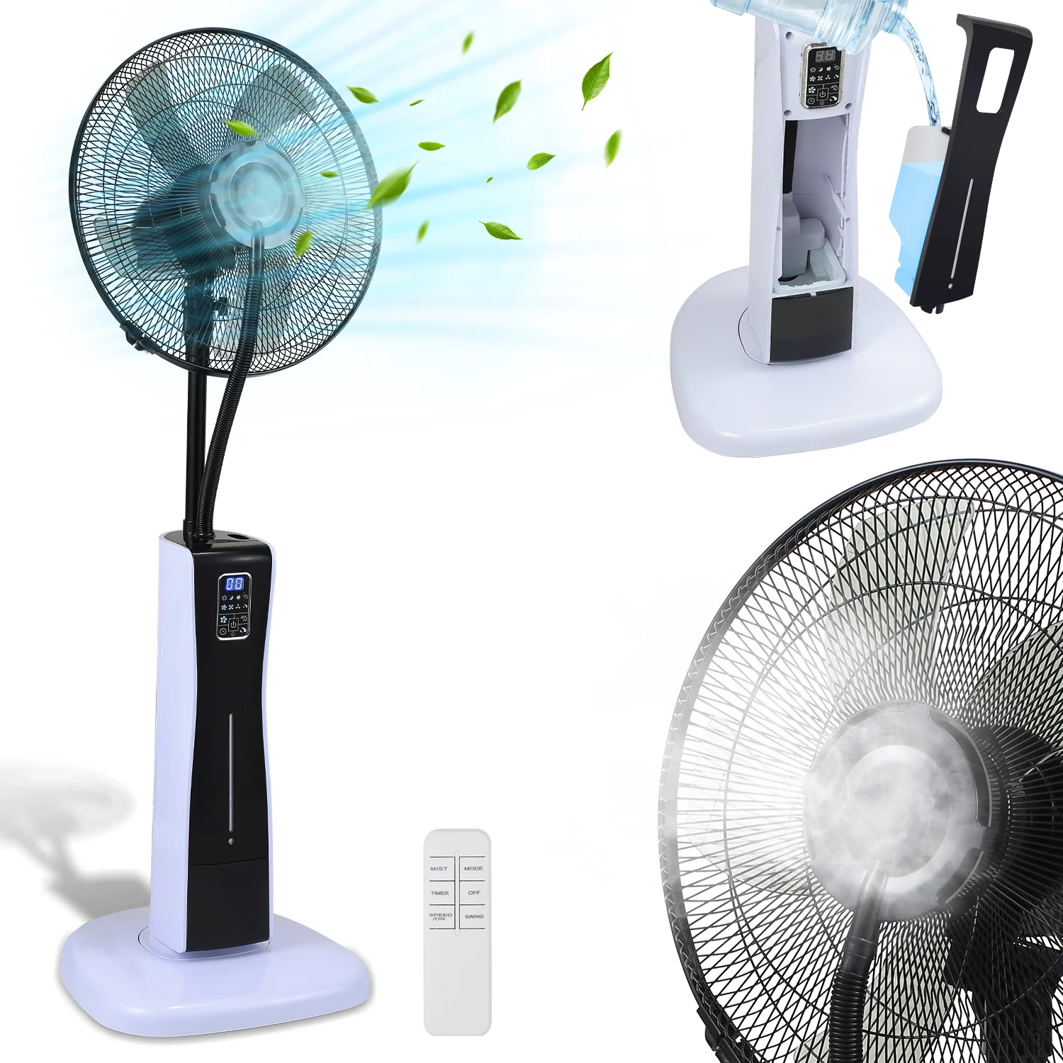 Standventilator mit Wasserkühlung Ultraschall-Sprühnebel