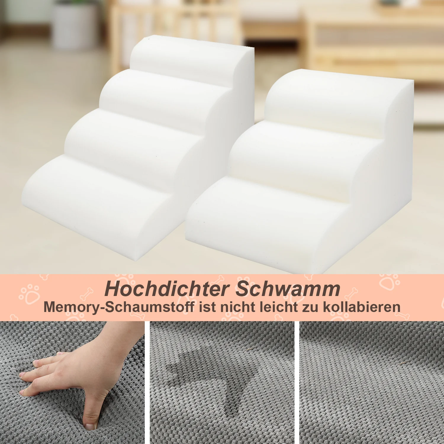 Hunderampe Hundetreppe Tragbare Maximale Belastung 18kg