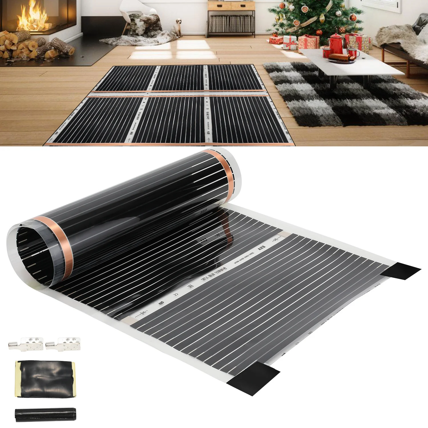 Infrarot Heizfolie Heizfilm 2mx0.5m 220W