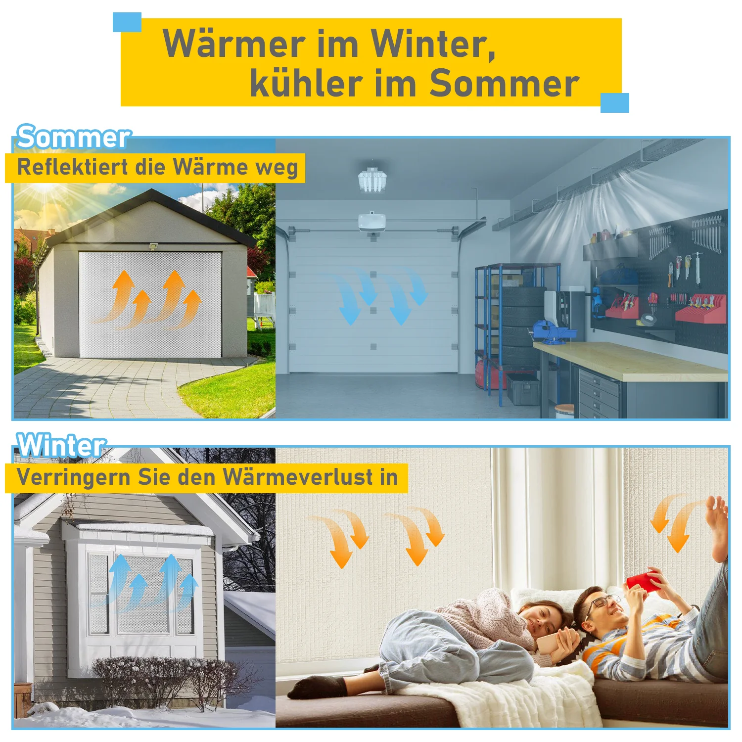 Isolierfolie Dämmfolie Heizkörper Reflexionsfolie 10-30m