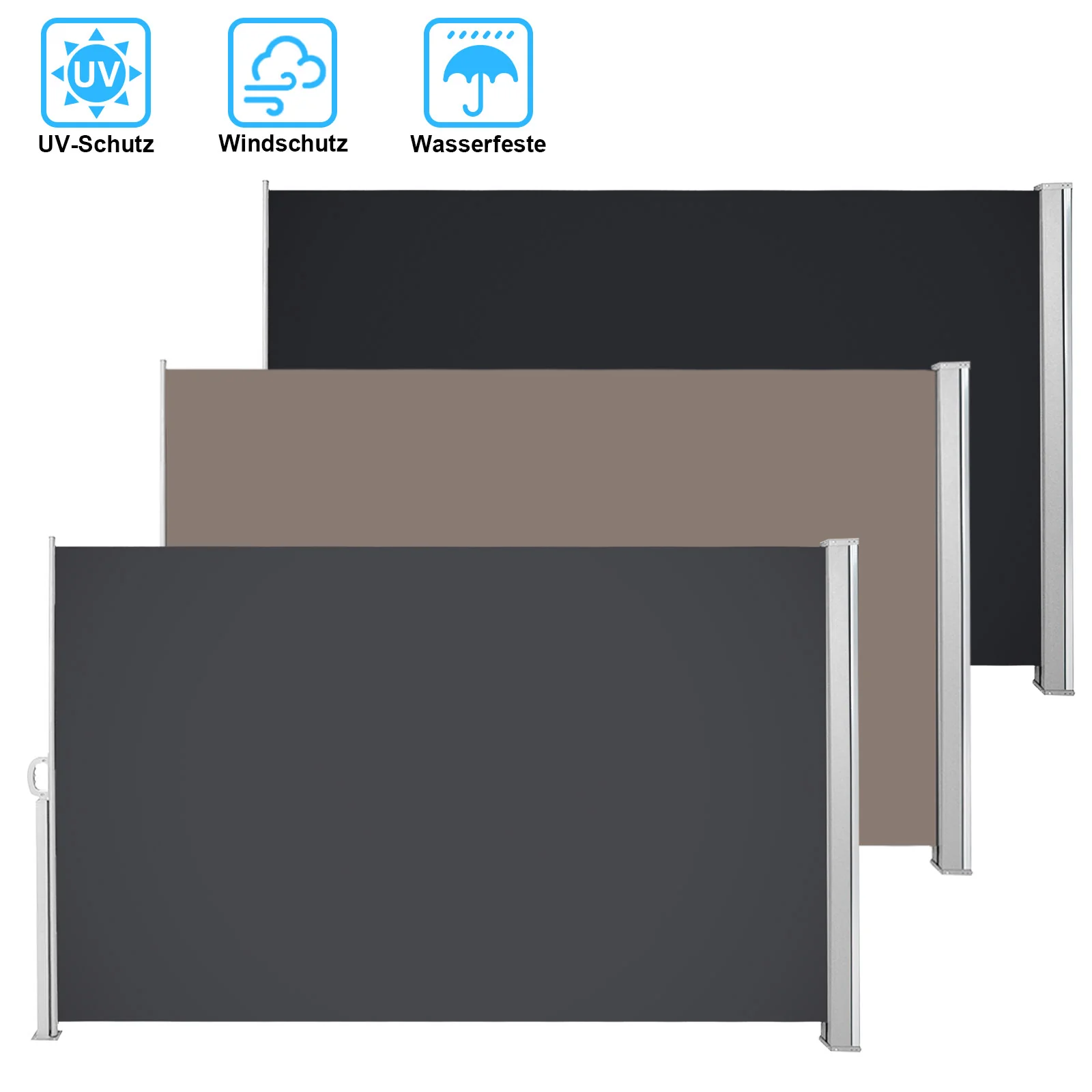 Seitenmarkise Sichtschutz Ausziehbar