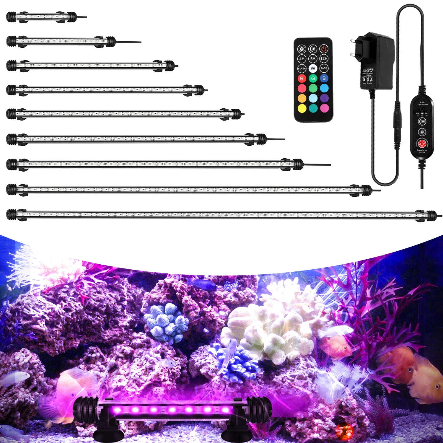 LED Aquarium Beleuchtung IP67 RGB Timing-Funktion