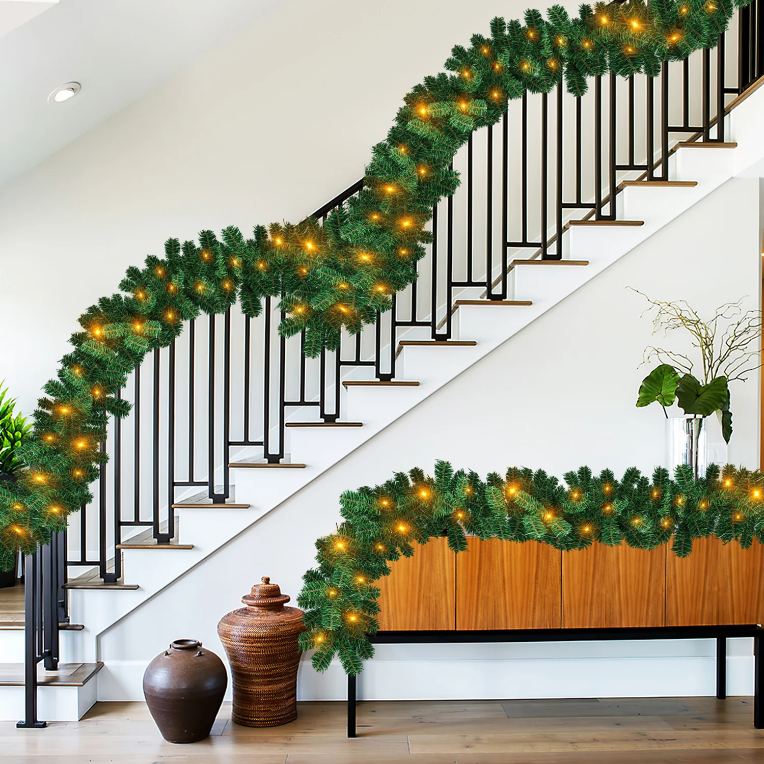 Weihnachtsgirlande mit 100 LEDs 5m