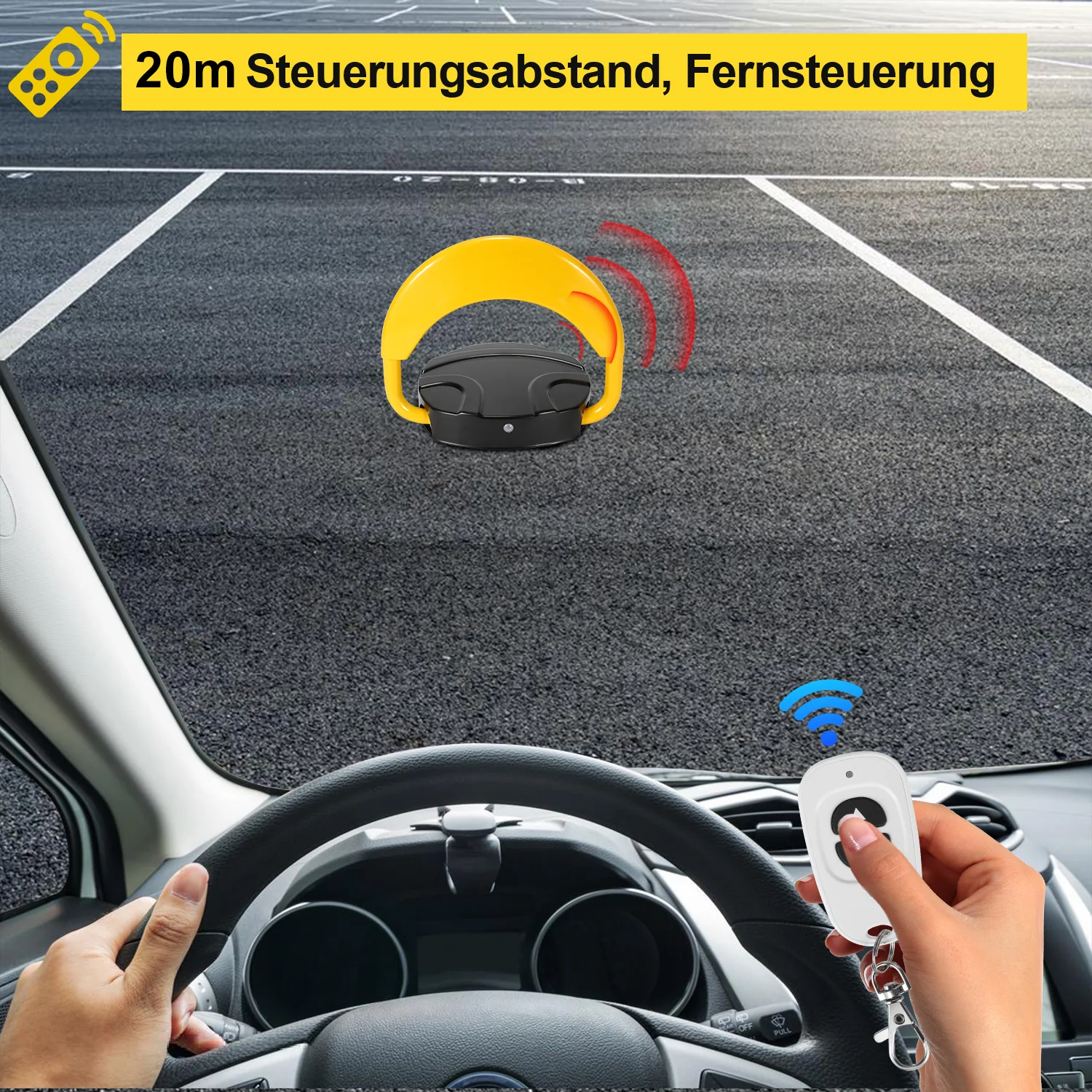 Parkplatzsperre mit Fernbedienung 2 Stück