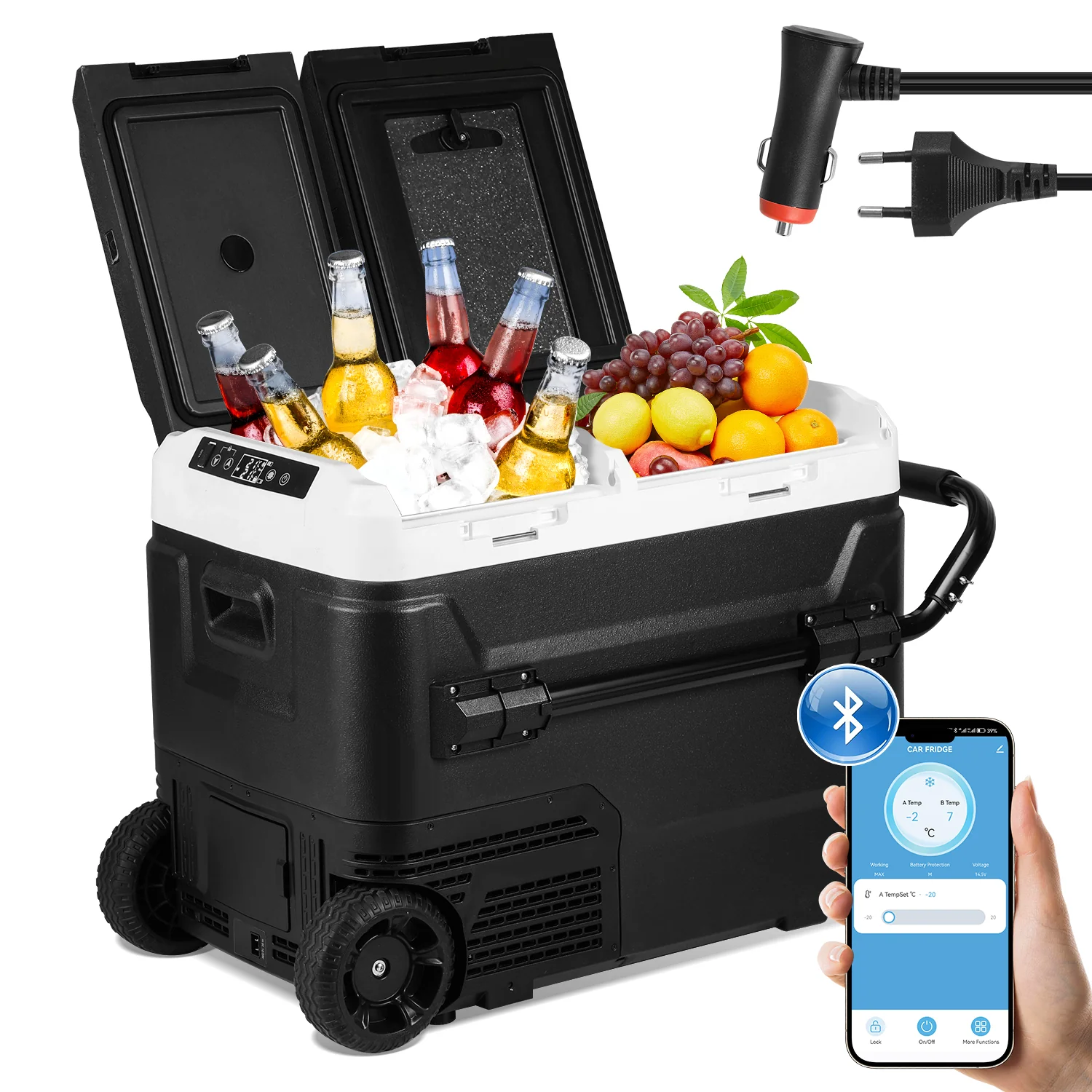 Kompressor Kühlbox Kühlschrank 50L KFZ APP