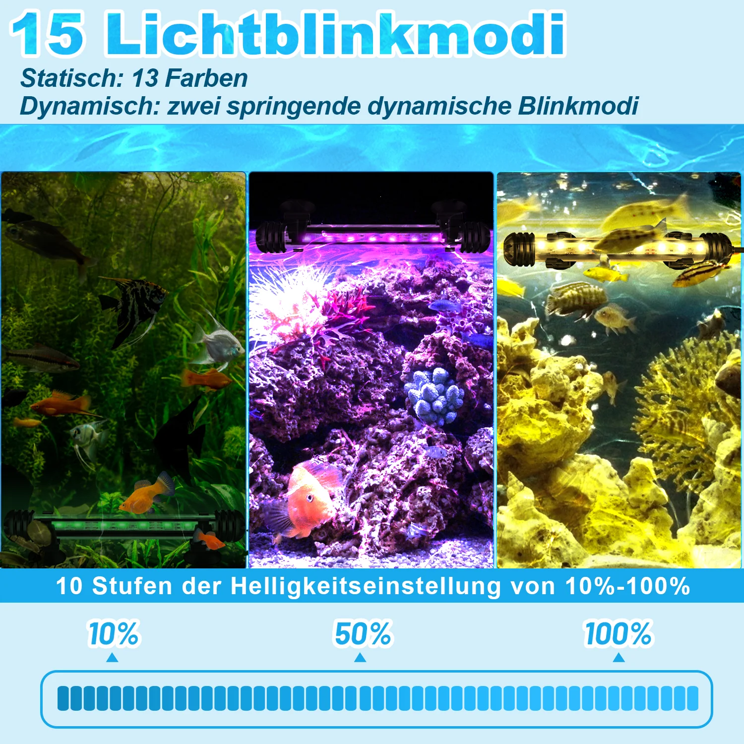 LED Aquarium Beleuchtung IP67 RGB Timing-Funktion