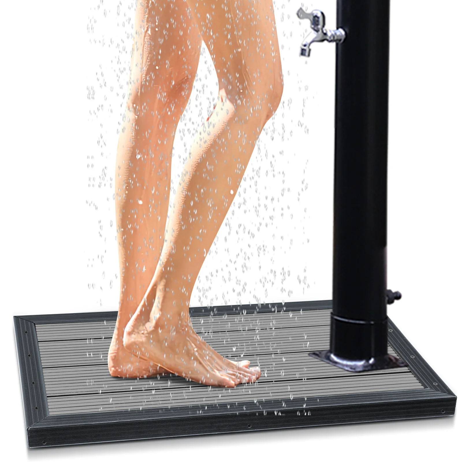 WPC Bodenplatte für Pooldusche Anti Rutsch