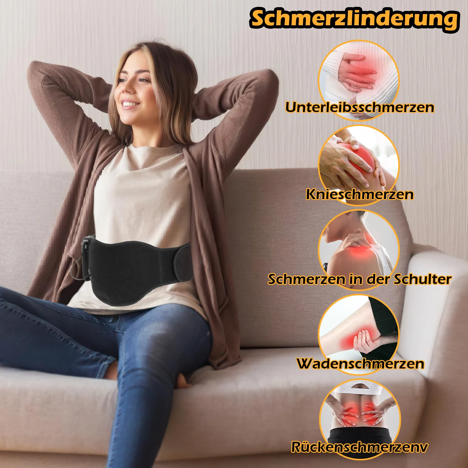 Wärmegürtel Heizkissen Rücken Nierenwärmer