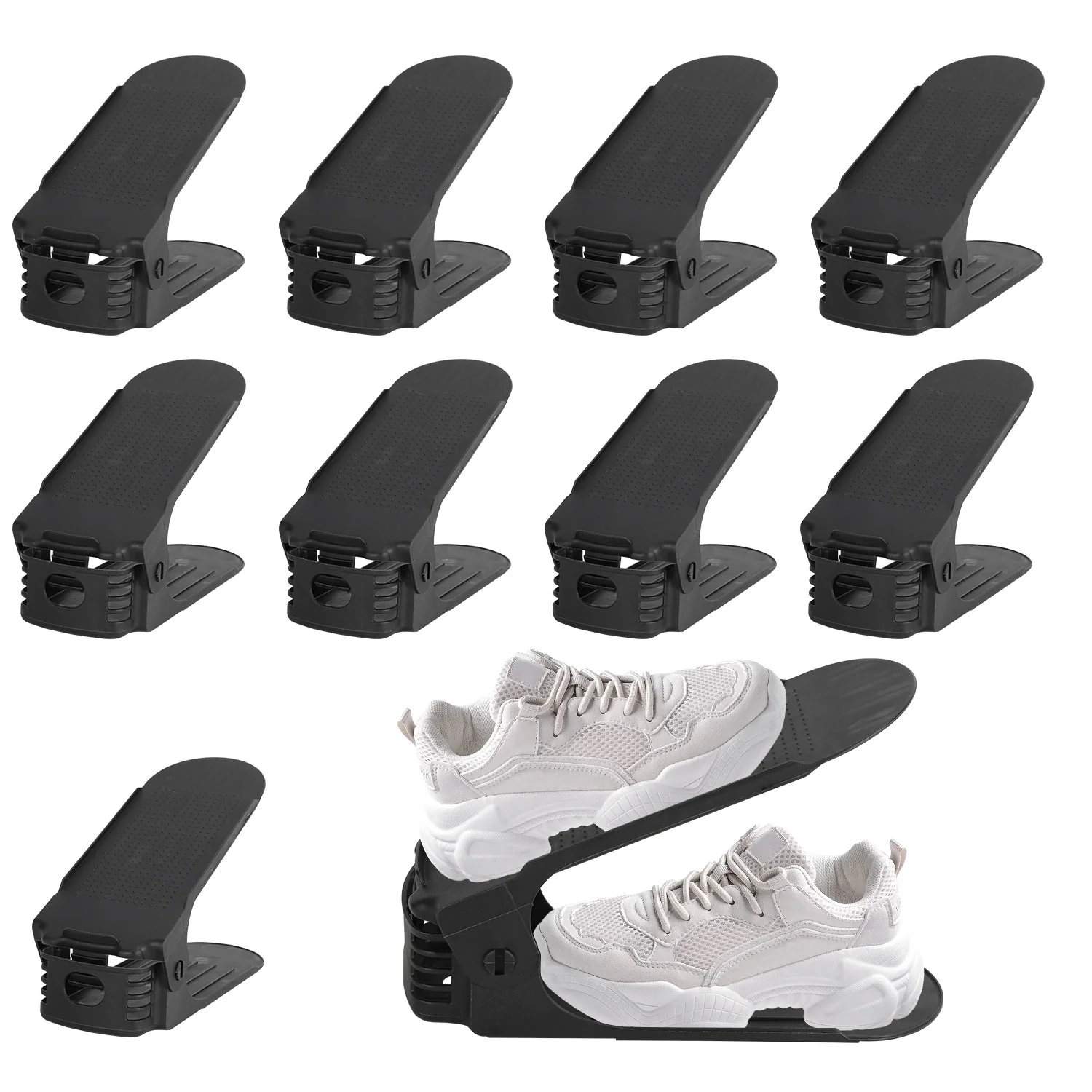 Schuhorganizer 10 Stück mit 4 Höhenverstellbar