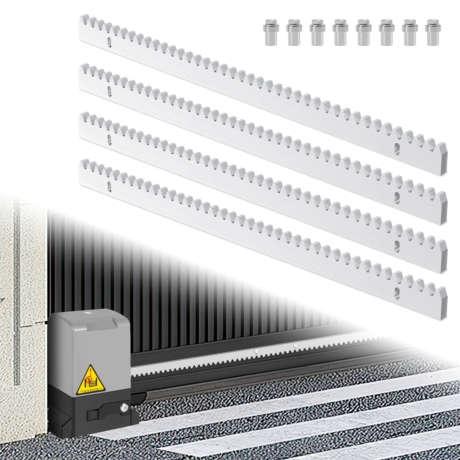 Zahnstange verzinktem Stahl für Schiebetorantrieb 2m