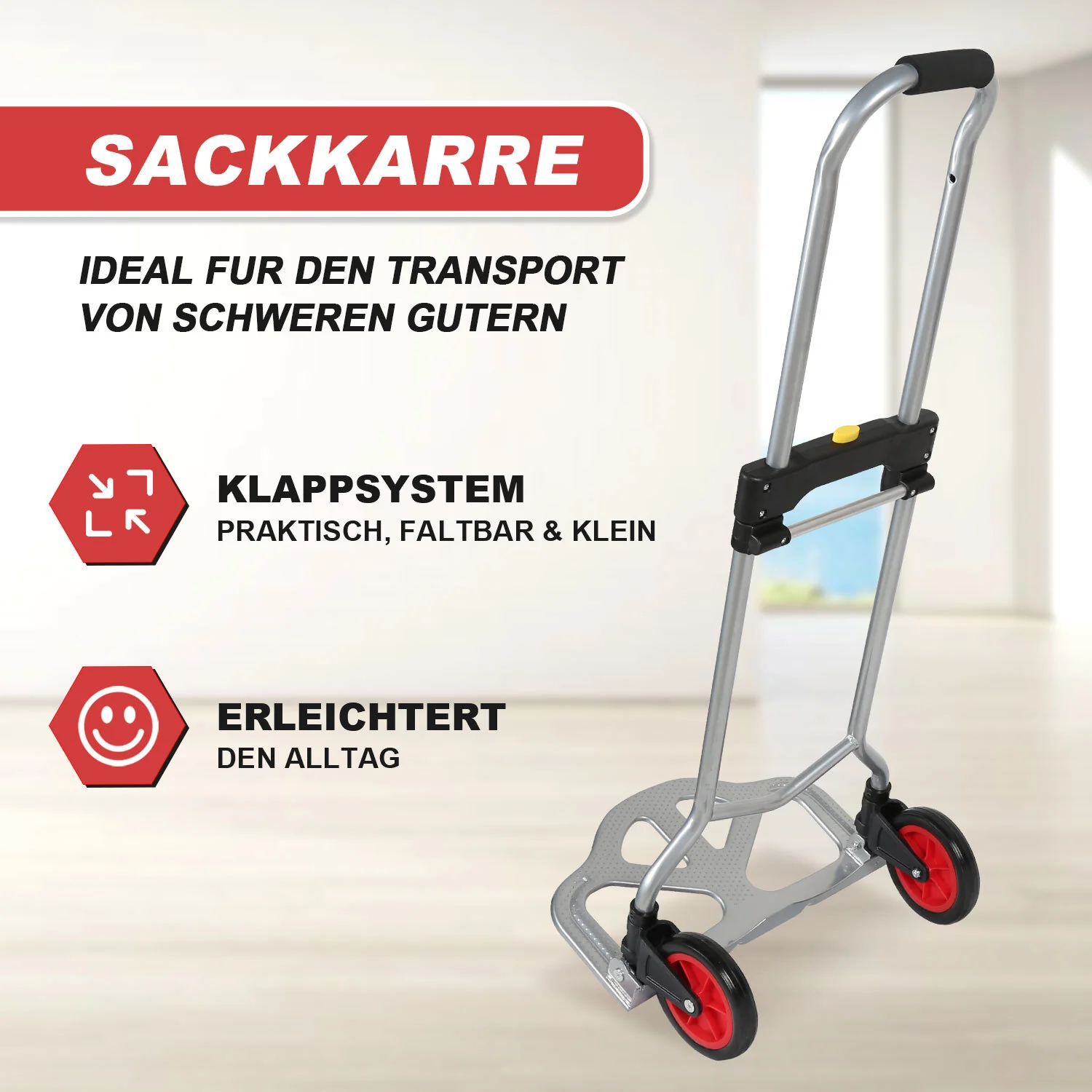 Sackkarre Transportkarre klappbar 60 kg Tragkraft