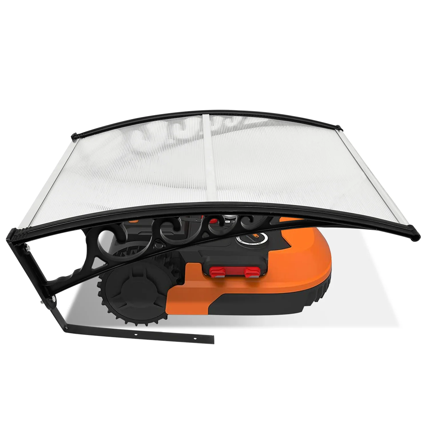 Mähroboter Garage Dach UV-Schutz