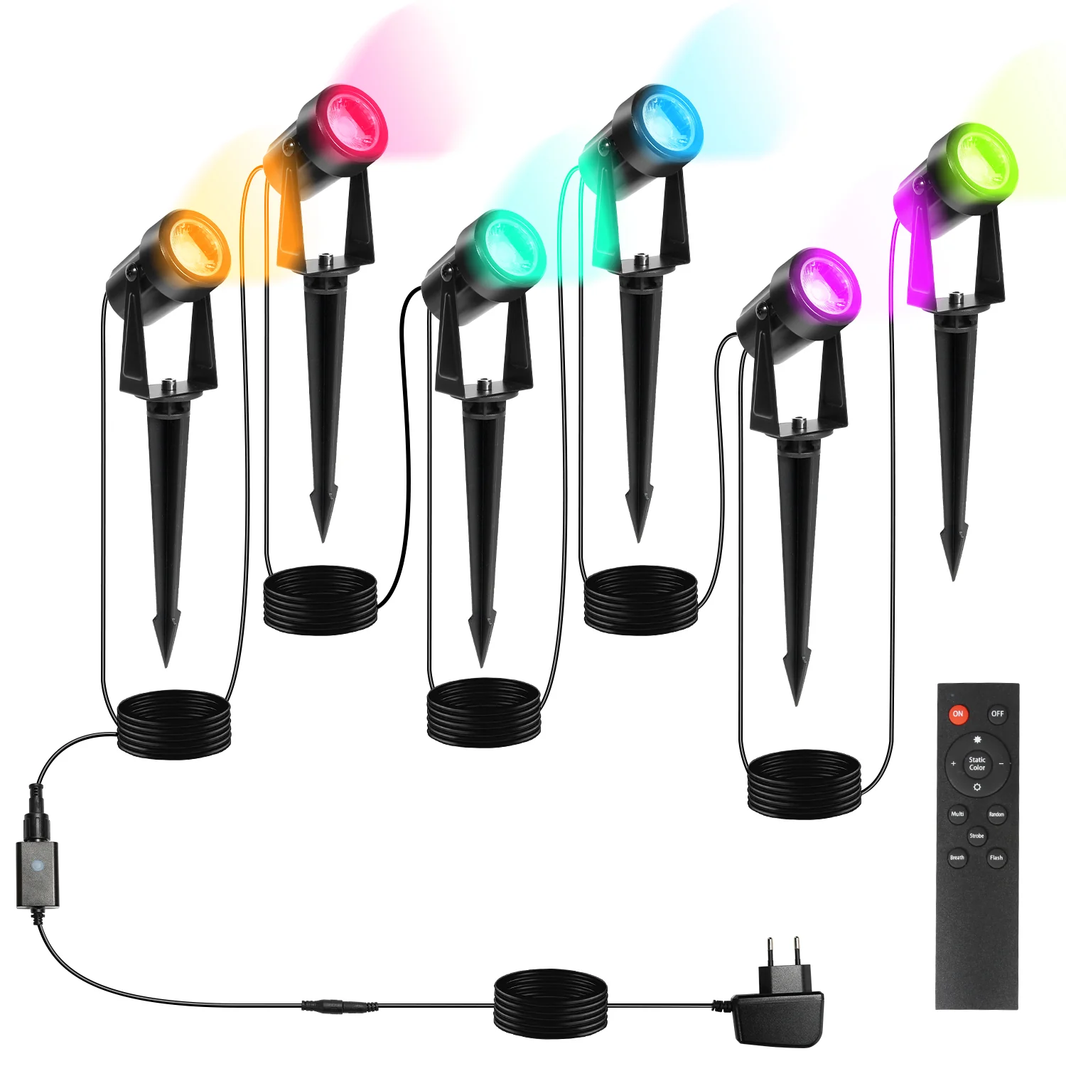 LED Gartenbeleuchtung RGB 6er Set