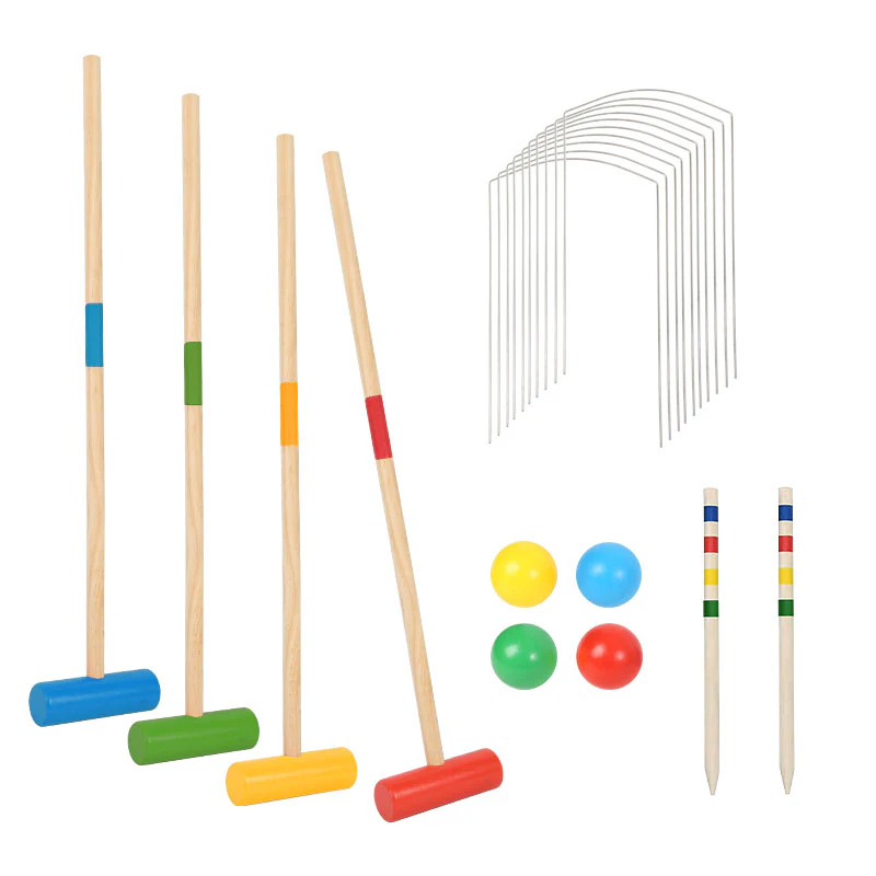 Krocket Spiel 2-4 Spieler Croquet Set