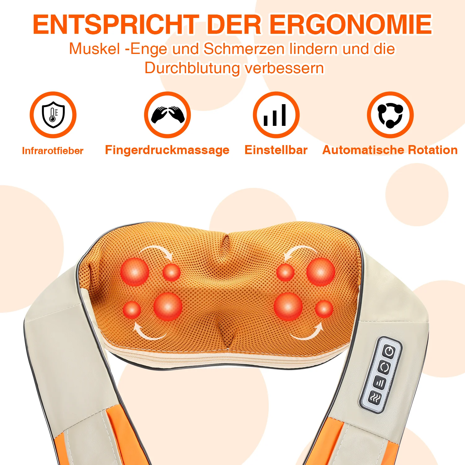 Shiatsu Massage Nackenmassagegerät Auto Elektrische