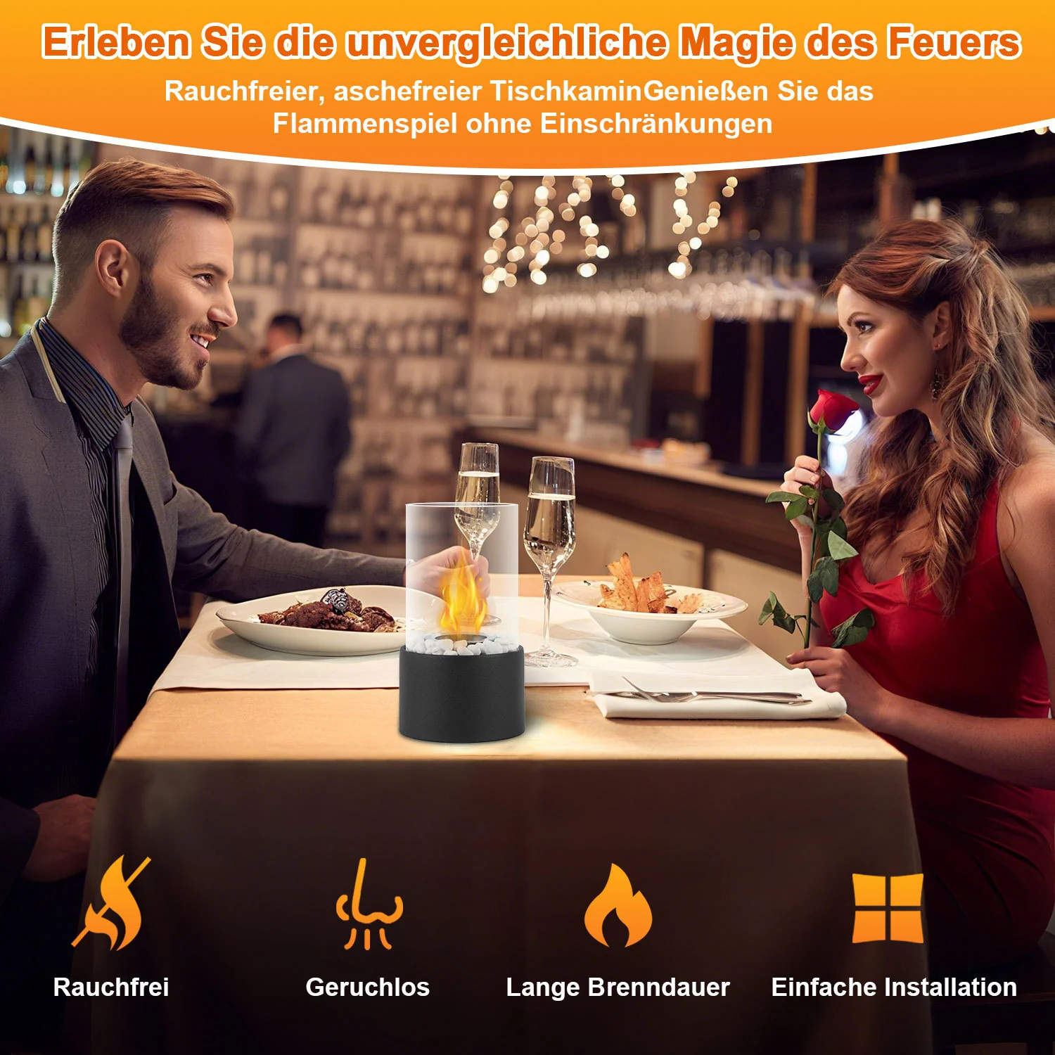 Tischkamin Tischfeuer Bio Ethanol 170ml