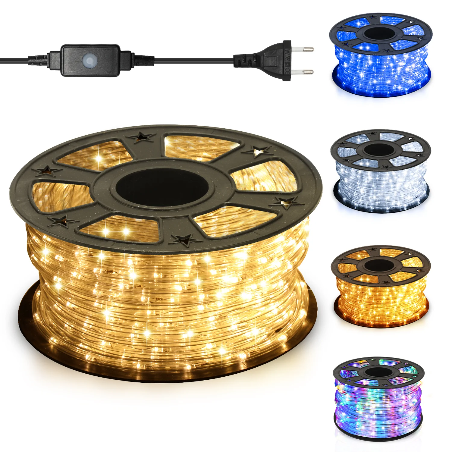 LED Lichterschlauch mit Timer und 8 Modi 10m-50m