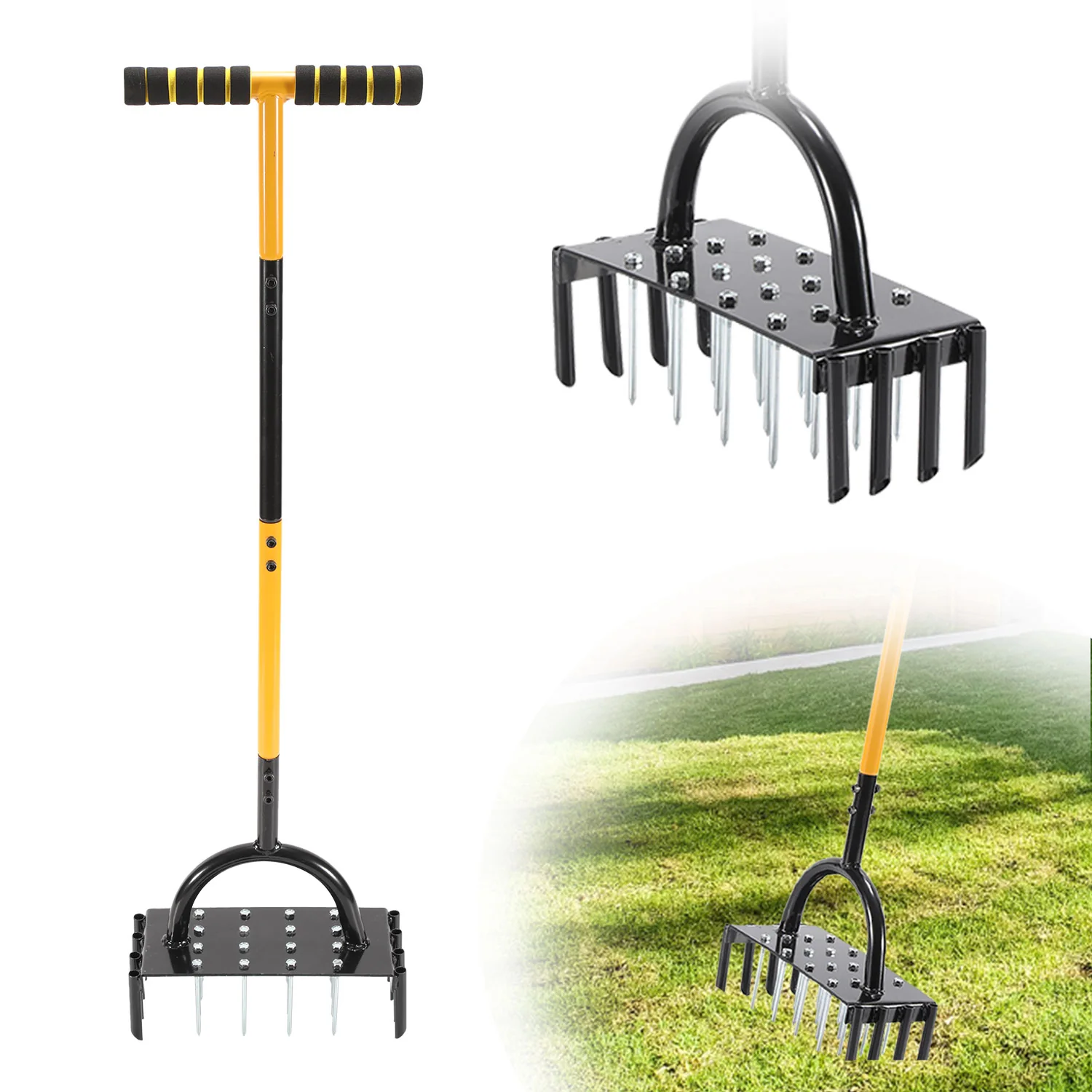 Rasenlüfter Aerifizierer Vertikutierer für verdichtete Böden