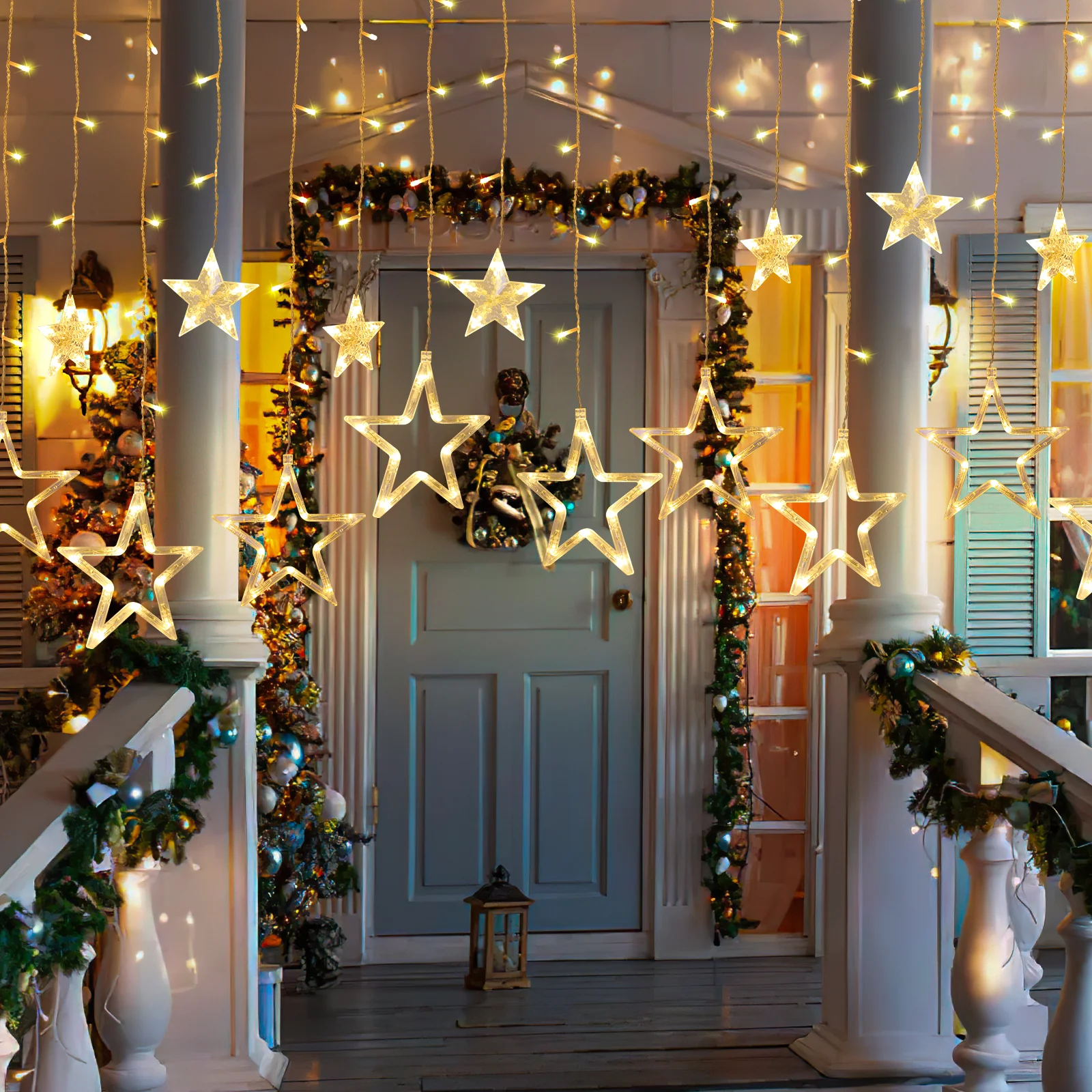 Star LED Lichterkette Lichtervorhang