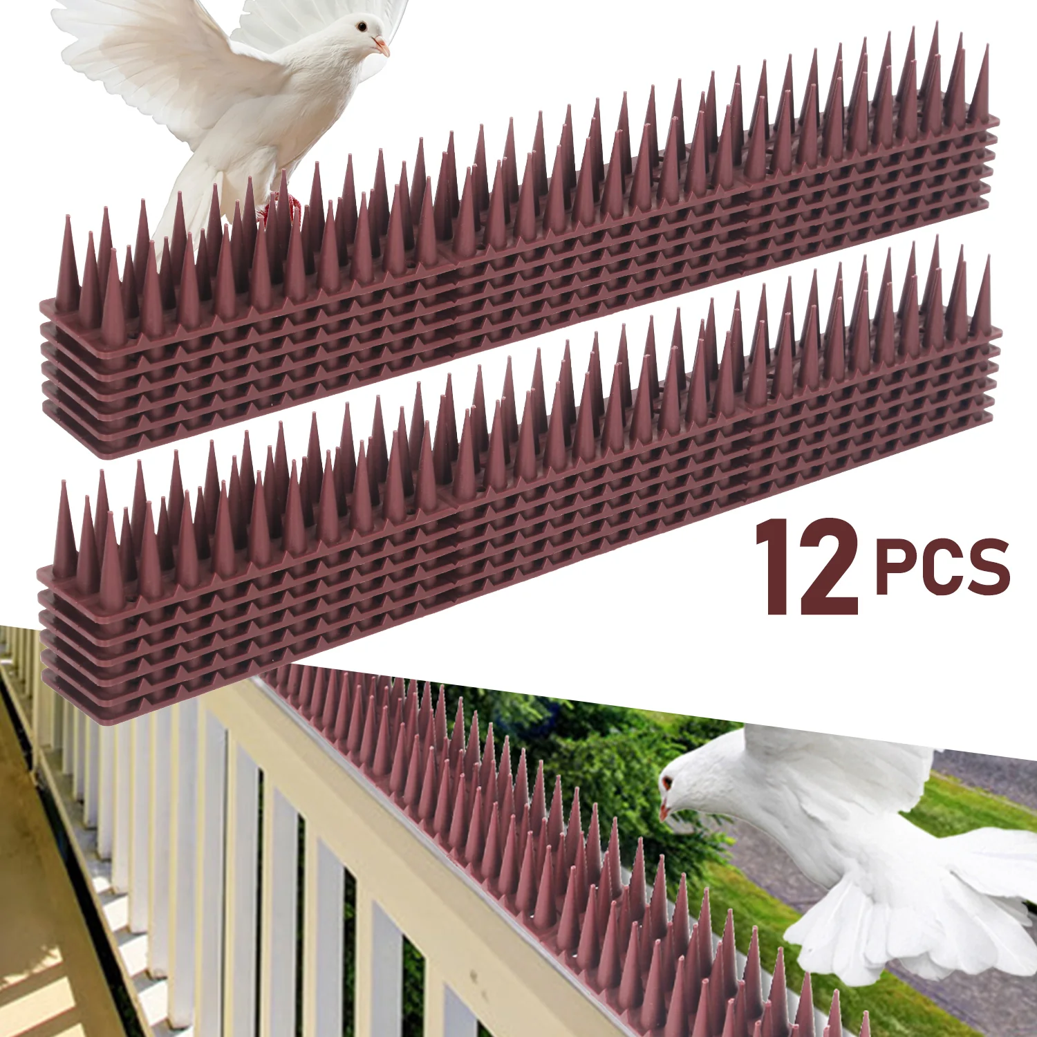 Vogelspikes Taubenspikes Kunststoff 12 Stück