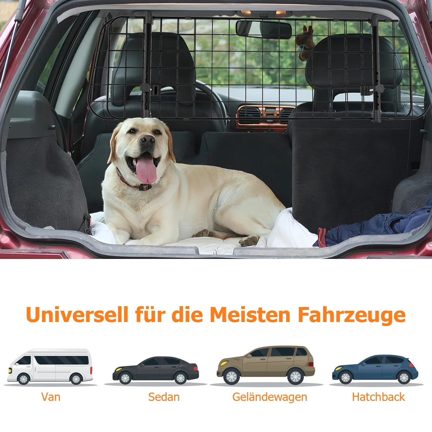 Hundegitter Auto Trenngitter universell 30cm Höhe