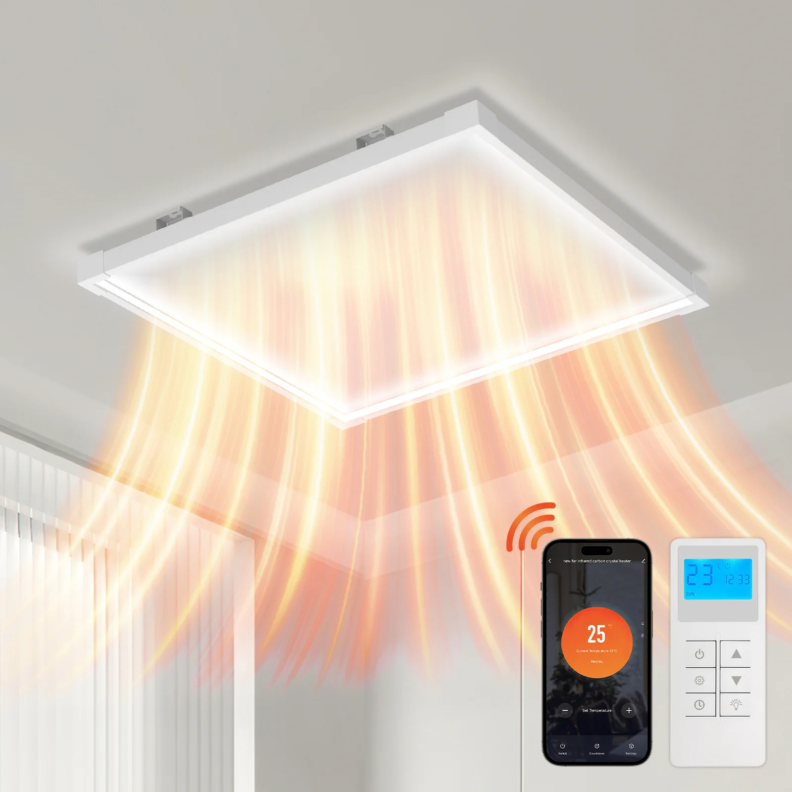 Infrarotheizung Deckenheizung mit Licht 360/770W