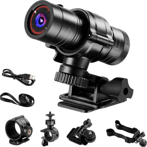 Wasserdichte Kamera für Lenker und Helm – Ideal für Radfahren und Motorradfahren