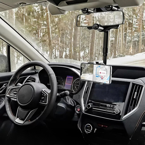 Unterstützung Telefon Auto – Befestigung am Rückspiegel