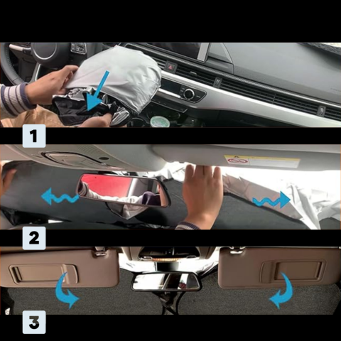 Sonnenschutz Für die Windschutzscheibe｜Anti-Wärme und UV