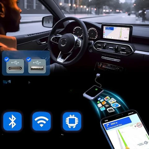 Drahtloser CarPlay-Adapter – Automatische und schnelle Verbindung
